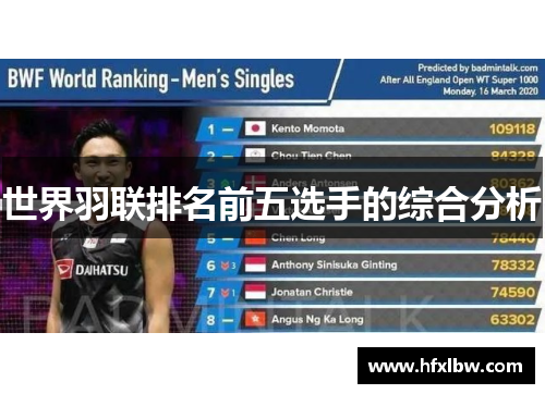 世界羽联排名前五选手的综合分析