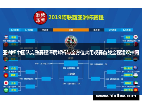 亚洲杯中国队完整赛程深度解析与全方位实用观赛备战全程建议指南